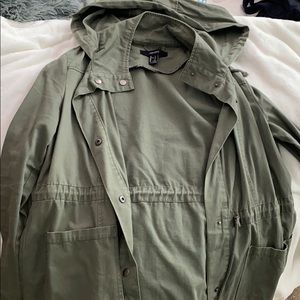 Olive Greej Parka Jacket